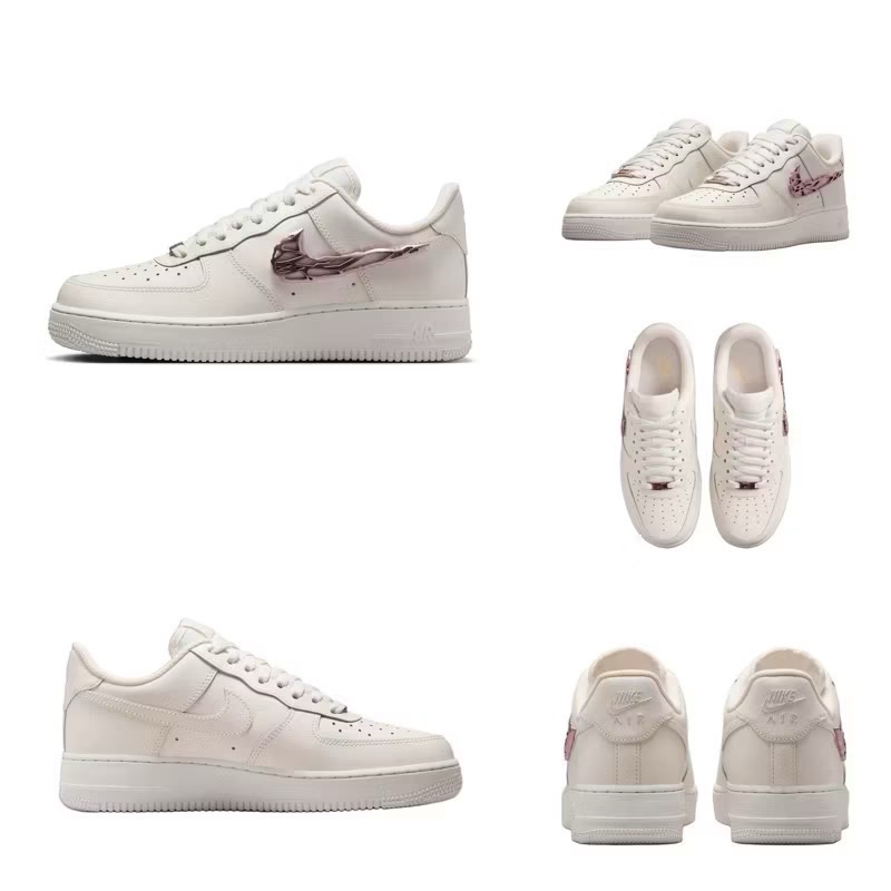 【BKS】Nike Air Force 1 玫瑰金 液態金屬/休閒鞋/國外代購/IF1686-161-細節圖10