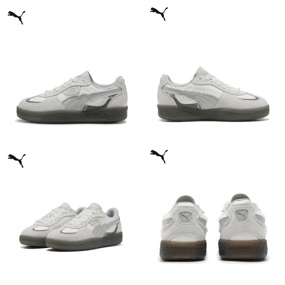 【BKS】PUMA PALERMO 灰白蕾絲緞帶 復古德訓鞋/國外代購/401286-01-規格圖8
