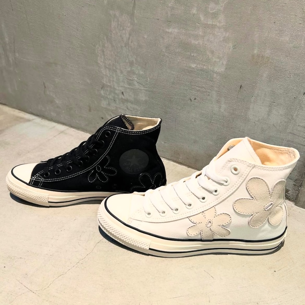 【BKS】日本CONVERSE SUEDEFLOWER HI 花卉 高筒帆布鞋/日本限定/日本代購-細節圖8