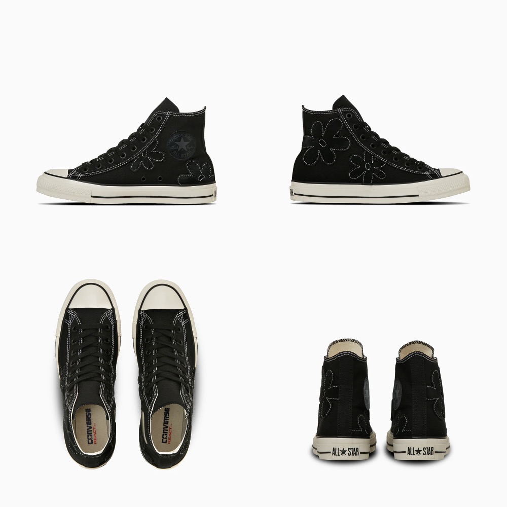 【BKS】日本CONVERSE SUEDEFLOWER HI 花卉 高筒帆布鞋/日本限定/日本代購-規格圖11
