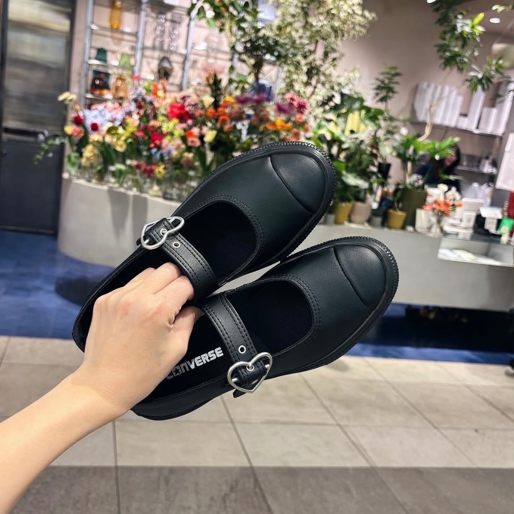 【BKS】日本🇯🇵CONVERSE LIGHT PLTS MJ HEARTBUCKLE OX 愛心鐵環 厚底 瑪莉珍-細節圖3