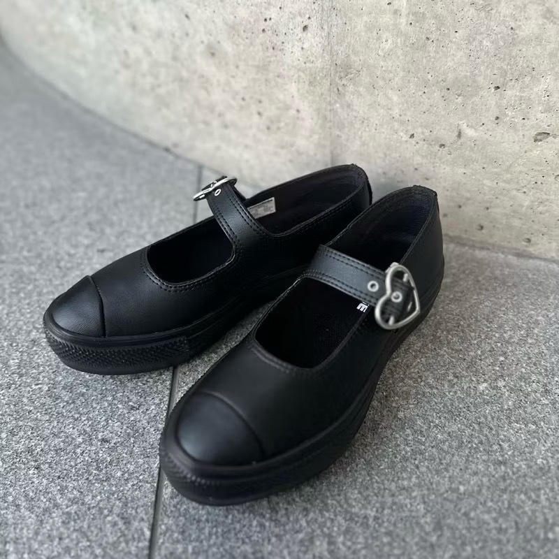 【BKS】日本🇯🇵CONVERSE LIGHT PLTS MJ HEARTBUCKLE OX 愛心鐵環 厚底 瑪莉珍-細節圖4