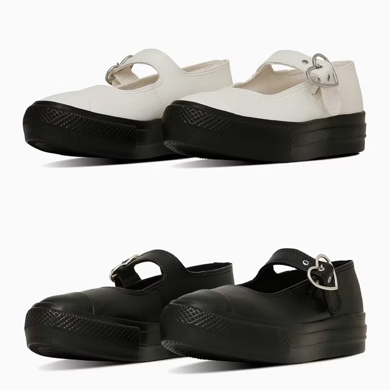 【BKS】日本🇯🇵CONVERSE LIGHT PLTS MJ HEARTBUCKLE OX 愛心鐵環 厚底 瑪莉珍-細節圖8