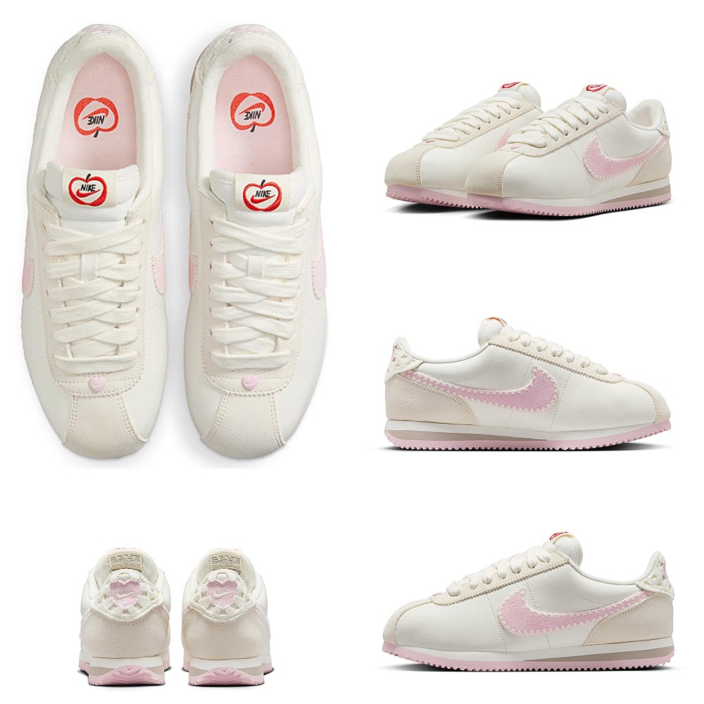 【BKS】NIKE CORTEZ 阿甘鞋 櫻花粉愛心 2025情人節限定款/國外代購/HV6012-161-細節圖10