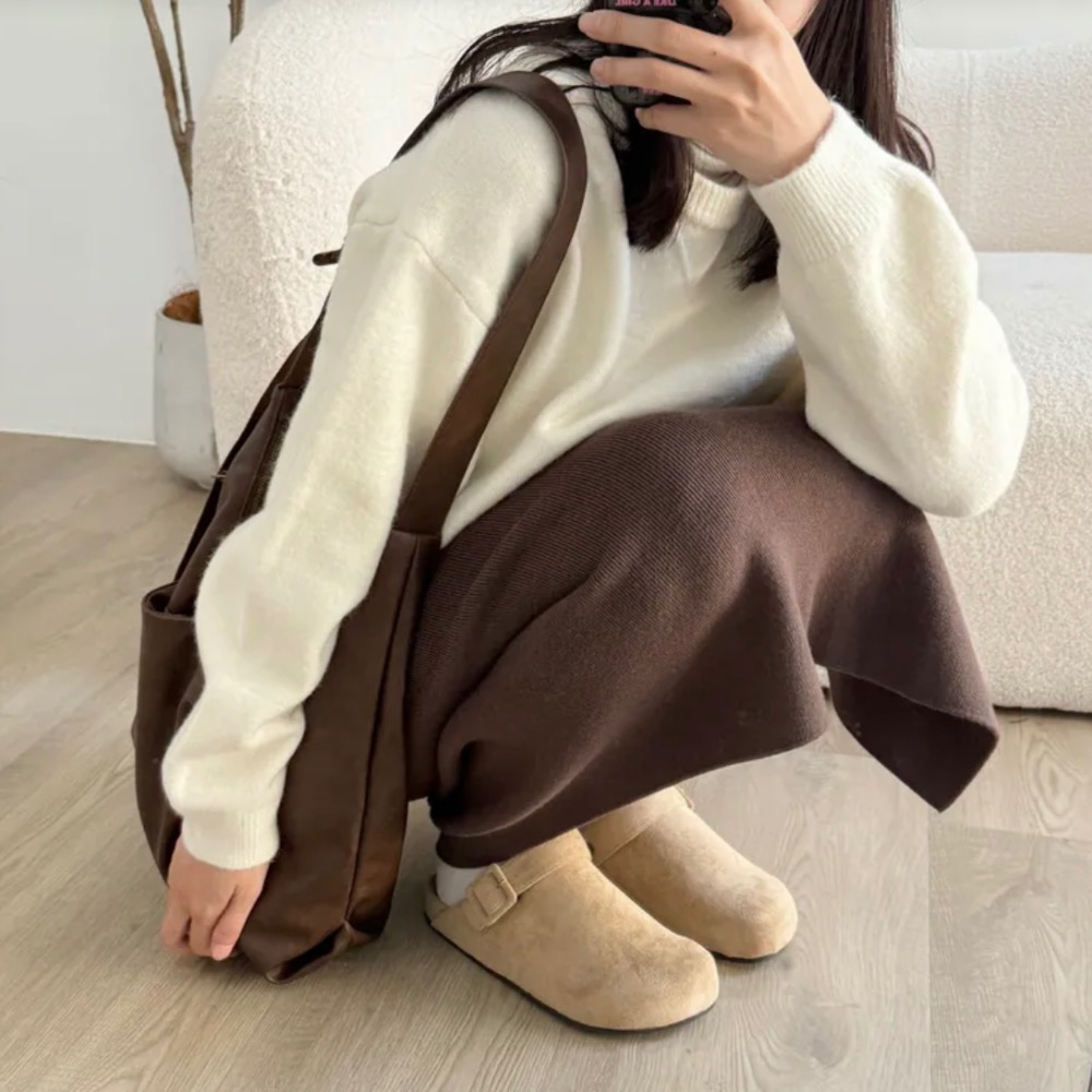 【BKS】韓國🇰🇷Folder Label 2way 麂皮 絨面 勃肯鞋 韓國代購-細節圖3