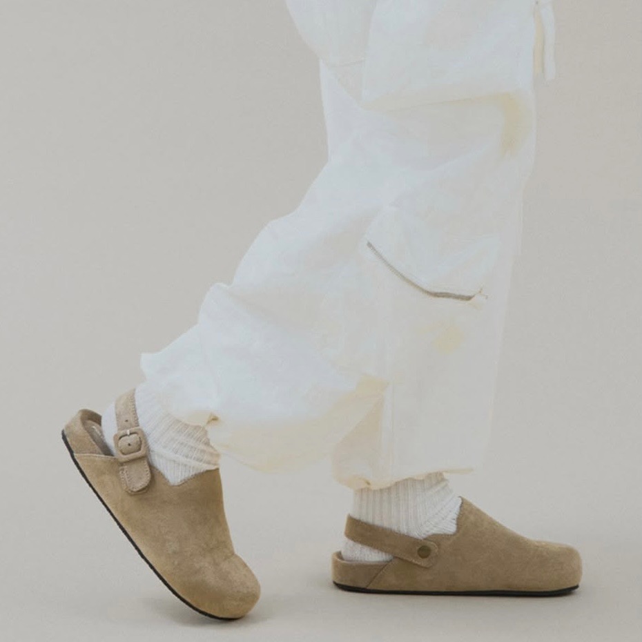 【BKS】韓國🇰🇷Folder Label 2way 麂皮 絨面 勃肯鞋 韓國代購-細節圖5