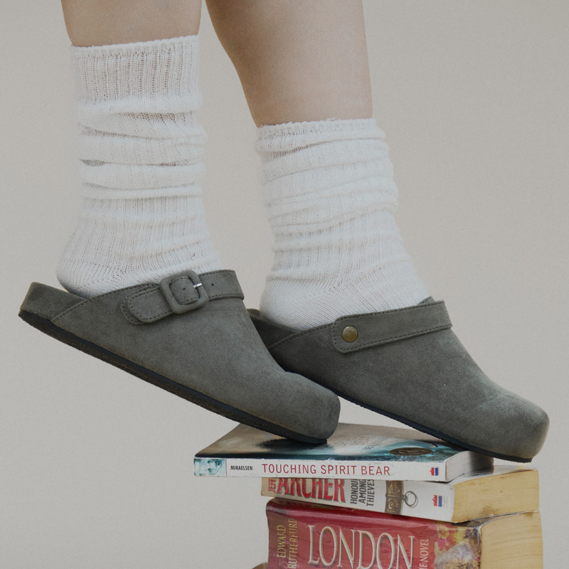 【BKS】韓國🇰🇷Folder Label 2way 麂皮 絨面 勃肯鞋 韓國代購-細節圖8