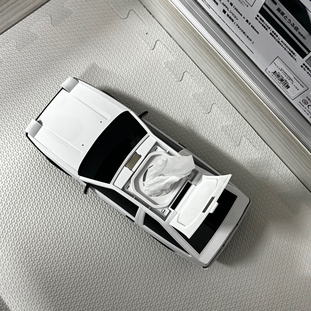 【BKS】頭文字D AE86 TOYOTA 模型車 面紙盒/衛生紙盒/模型/豐田/日本限定/日本代購-細節圖5