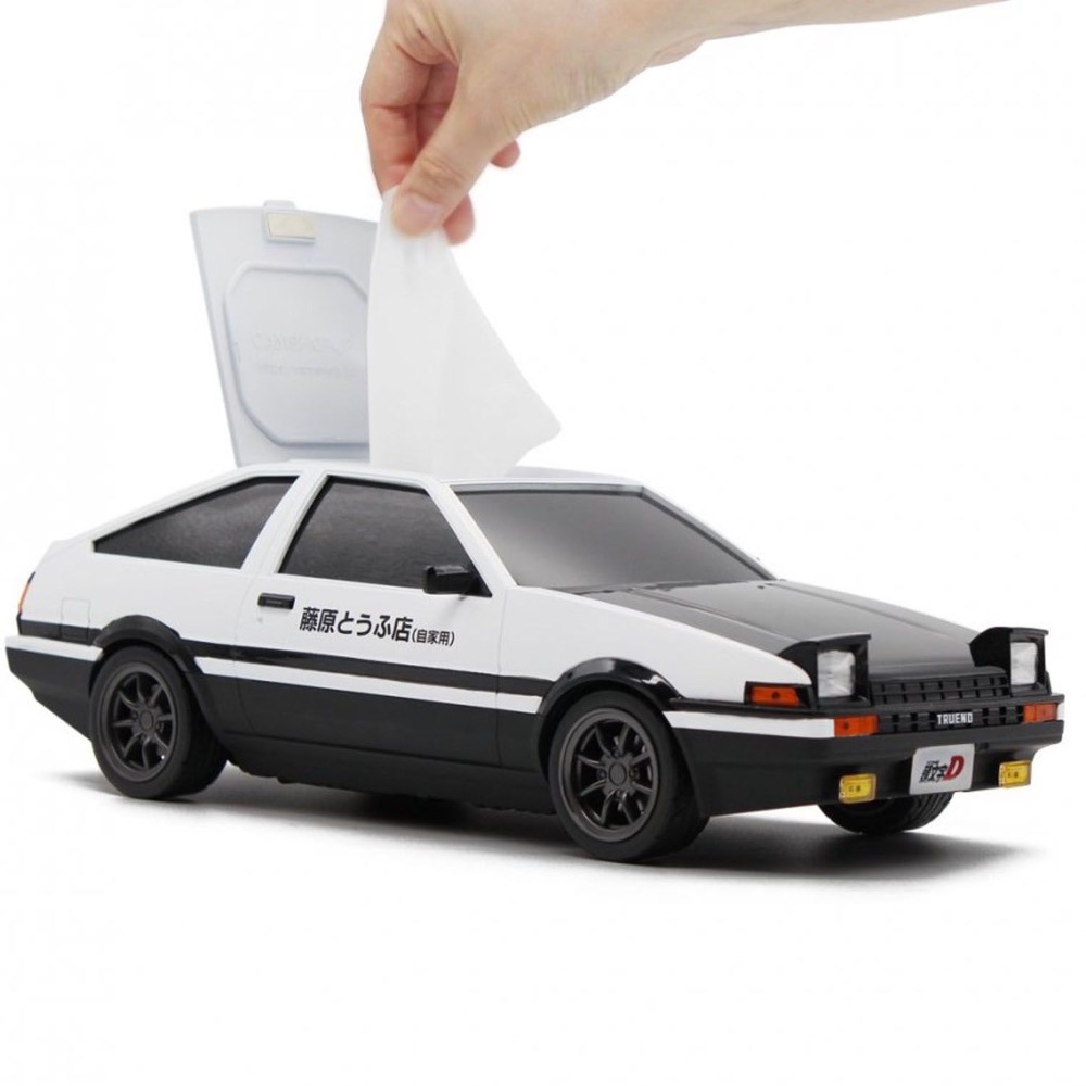 【BKS】頭文字D AE86 TOYOTA 模型車 面紙盒/衛生紙盒/模型/豐田/日本限定/日本代購-規格圖11