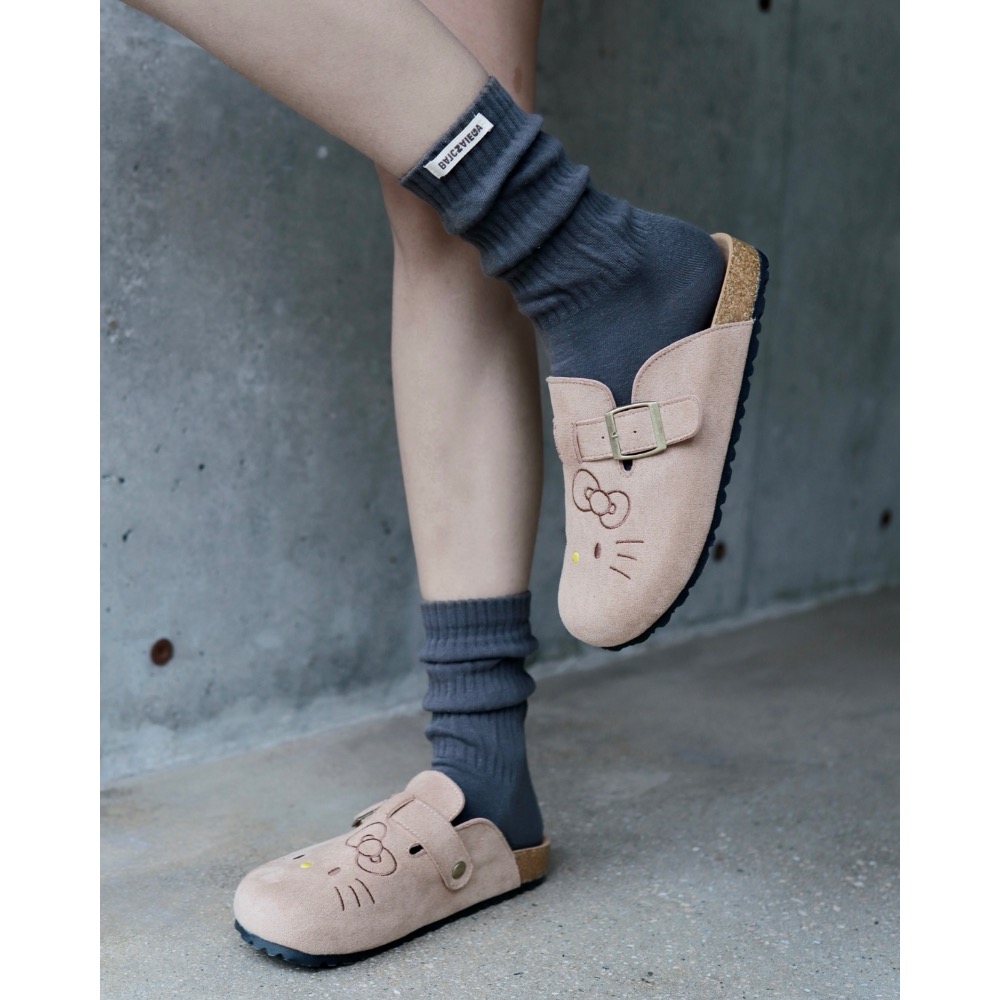 【BKS】Sanrio三麗鷗 x Hello Kitty 凱蒂貓 軟木 包頭拖鞋/國外代購-細節圖9