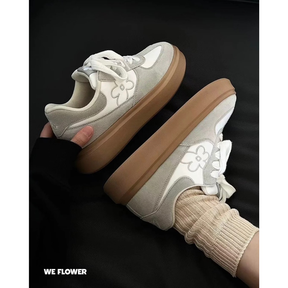 【BKS】 Aespa同款‼️ We Flower 小花鞋/厚底/増高/休閒鞋/國外代購-細節圖2