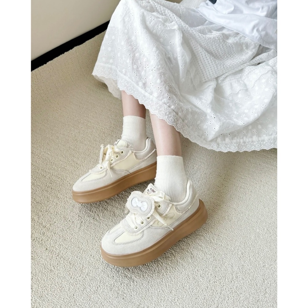 【BKS】 Aespa同款‼️ We Flower 小花鞋/厚底/増高/休閒鞋/國外代購-細節圖3