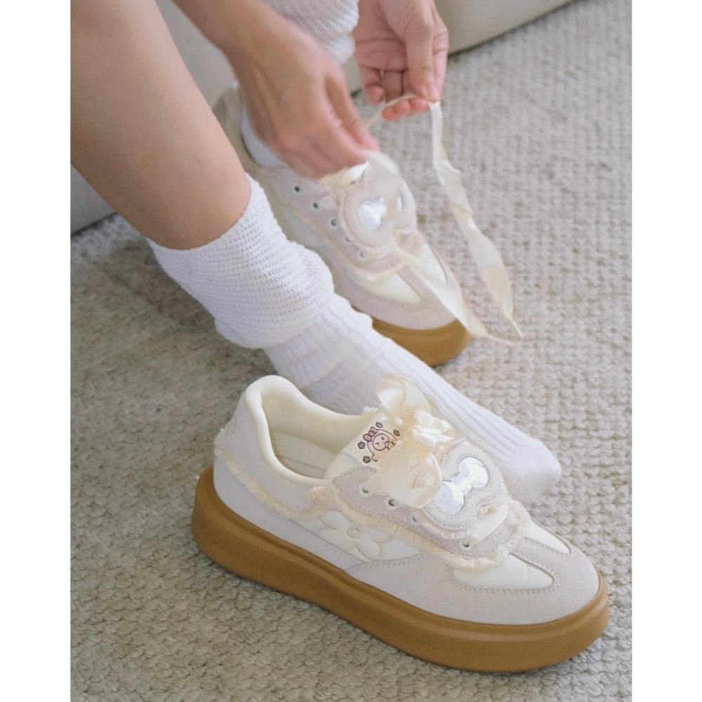 【BKS】 Aespa同款‼️ We Flower 小花鞋/厚底/増高/休閒鞋/國外代購-細節圖4