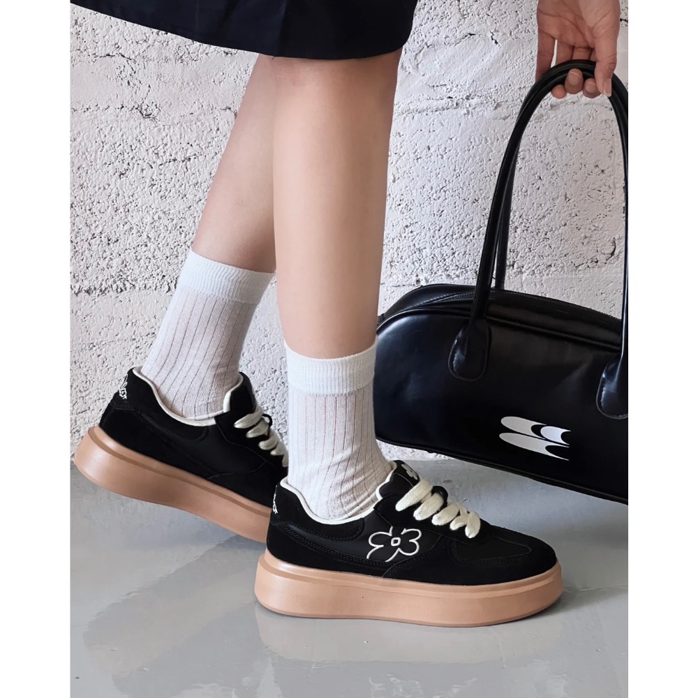 【BKS】 Aespa同款‼️ We Flower 小花鞋/厚底/増高/休閒鞋/國外代購-細節圖7