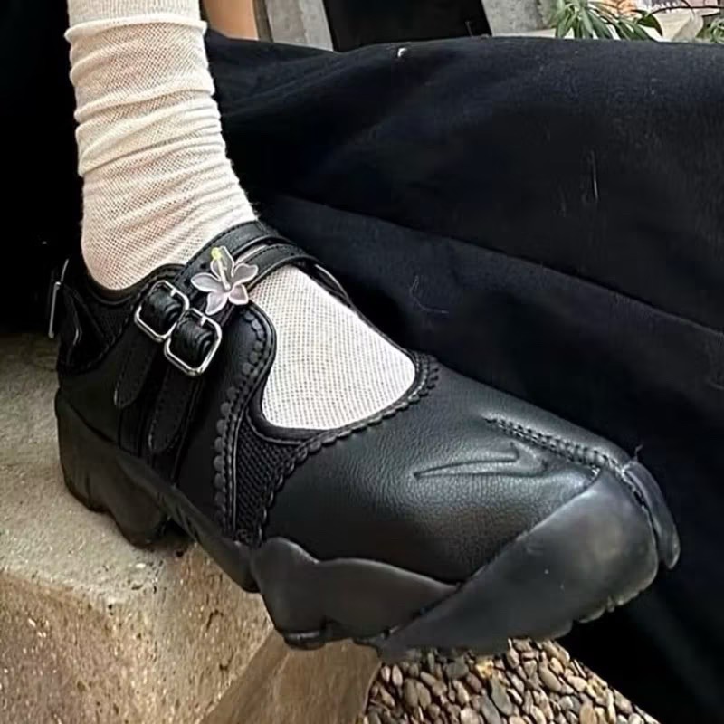 【BKS】NIKE AIR RIFT 芭蕾 忍者鞋/分趾鞋/黑色/國外代購/IB8881-001-細節圖4