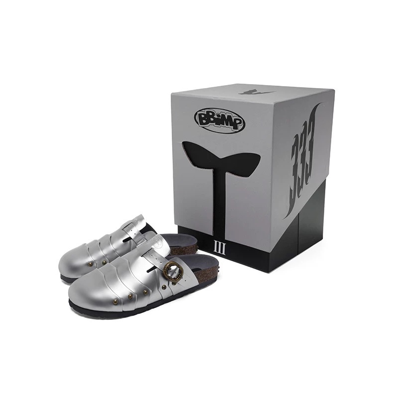 【BKS】BBIMP 銀色盔甲 包頭 勃肯 拖鞋/國外代購-細節圖10