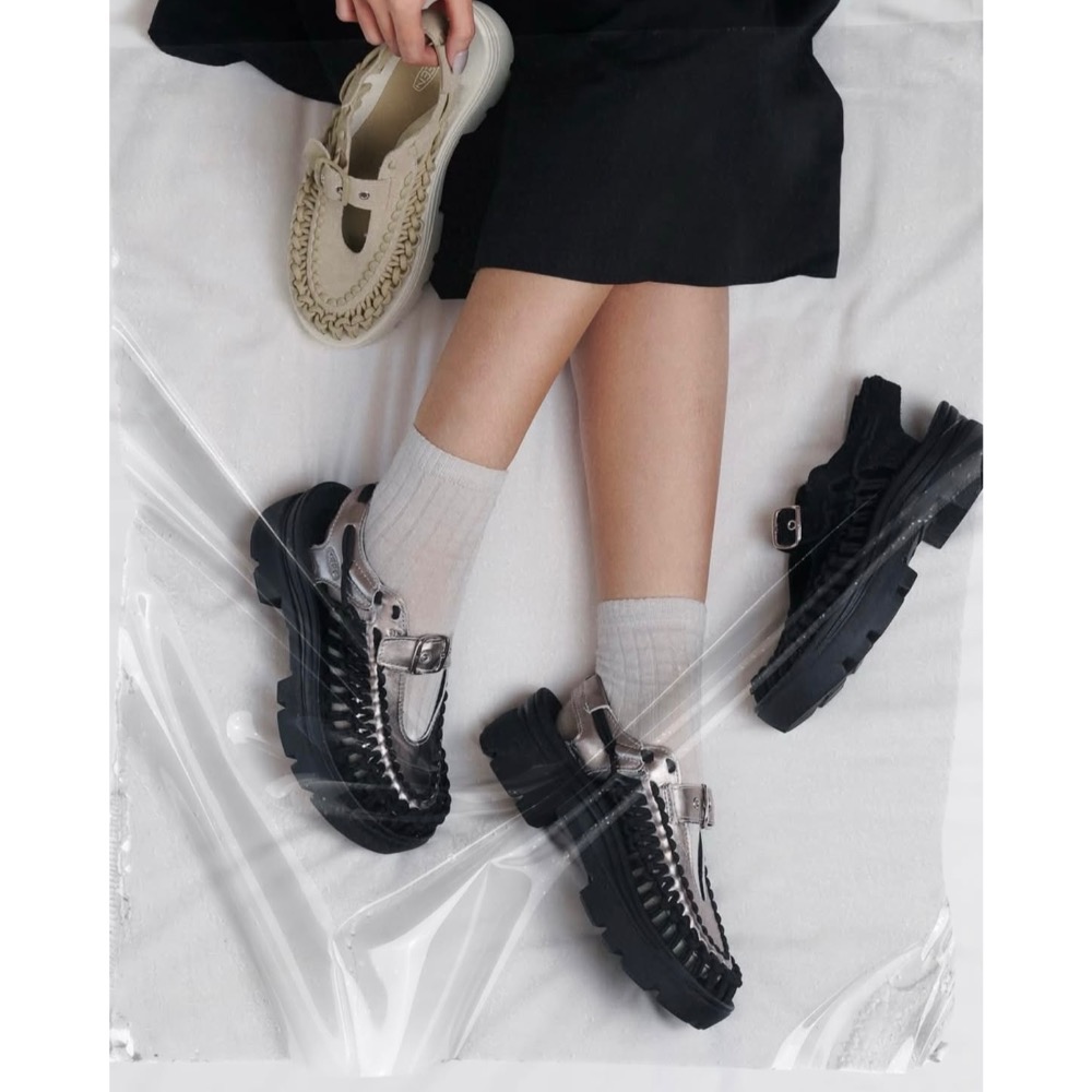 【BKS】KEEN UNEEK PLT MARY JANE編織厚底 瑪莉珍 涼鞋/國外代購  經典編織鞋搭配4公分厚底！-細節圖2