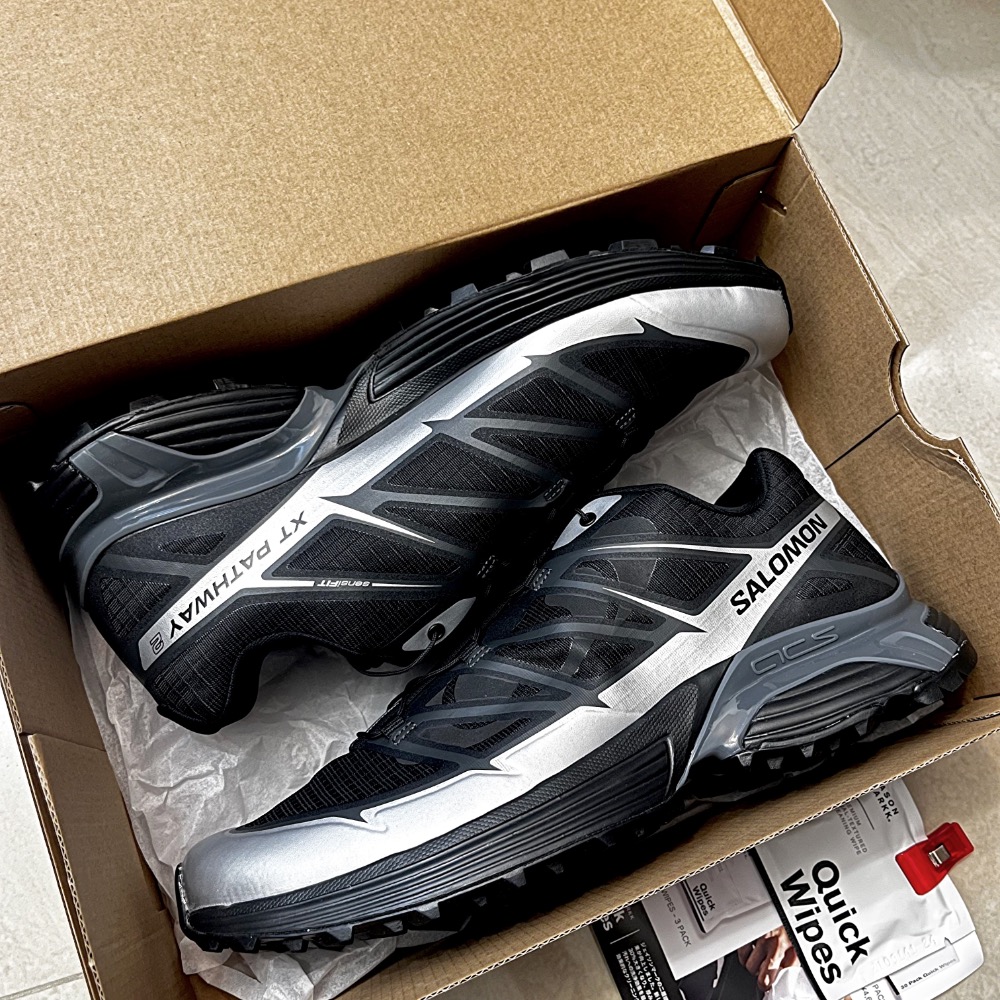 【BKS】SALOMON XT-PATHWAY 2 NIGHT 銀黑 機能運動休閒鞋/國外代購/L47727200-細節圖11