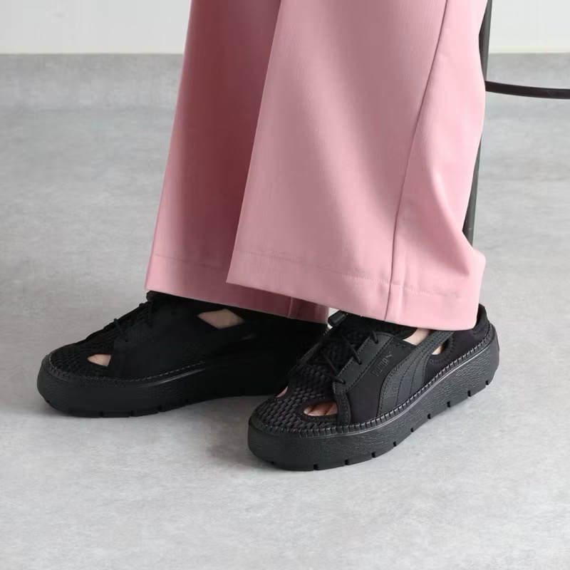 【BKS】日本🇯🇵Puma Platform Trace Lite Mule 厚底涼鞋/抽繩/日本代購/382872-細節圖5