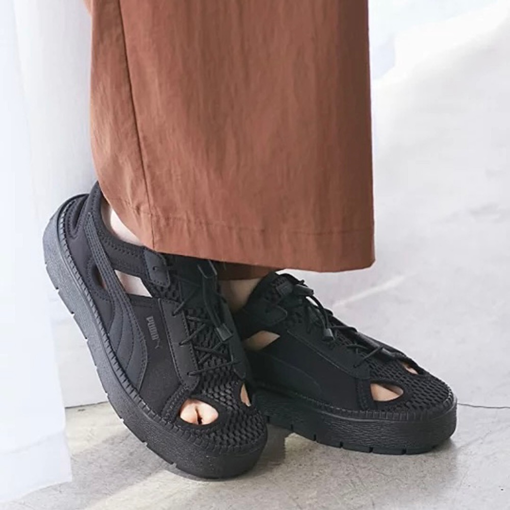 【BKS】日本🇯🇵Puma Platform Trace Lite Mule 厚底涼鞋/抽繩/日本代購/382872-細節圖6