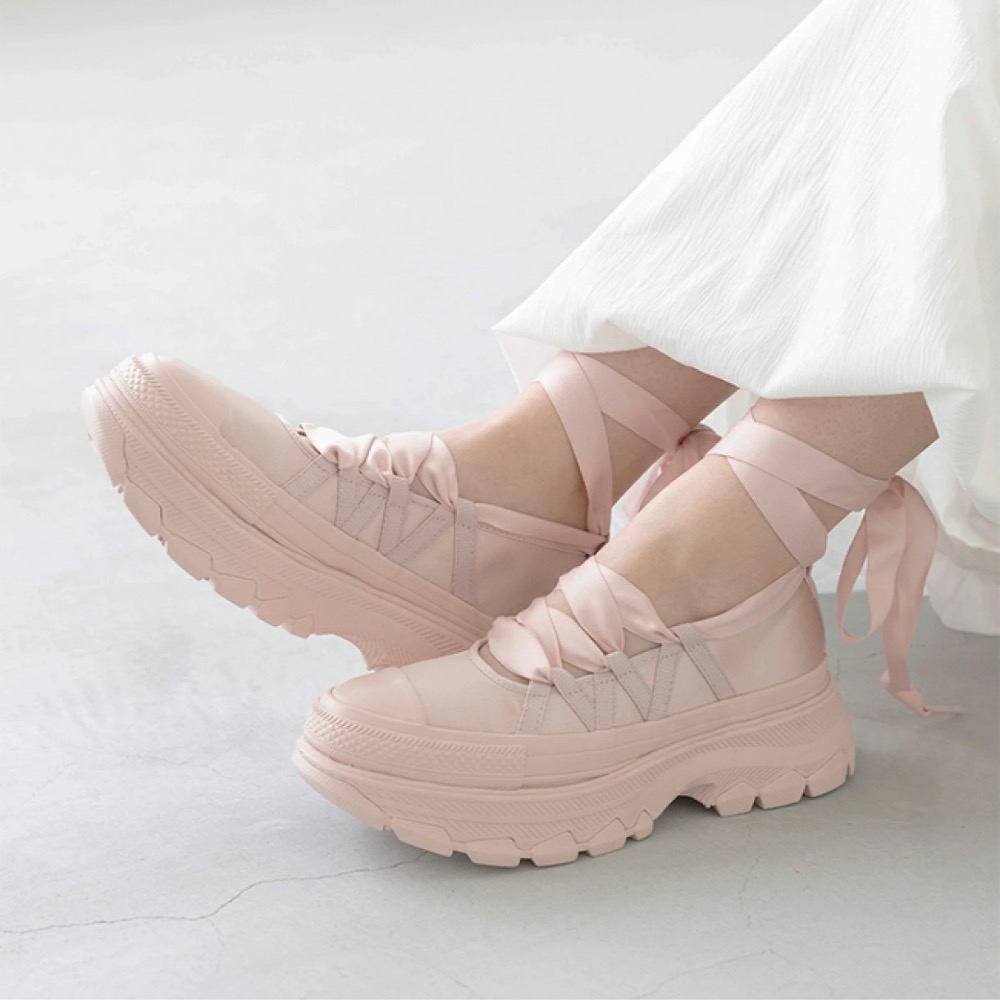 【BKS】日本🇯🇵CONVERSE TREKWAVE BL 芭蕾厚底/綁帶/休閒鞋/日本限定/日本代購-細節圖10