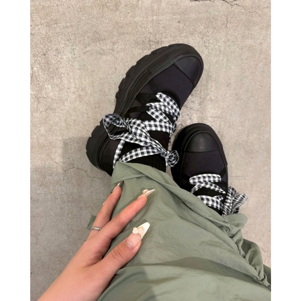 【BKS】日本🇯🇵CONVERSE TREKWAVE BL 芭蕾厚底/綁帶/休閒鞋/日本限定/日本代購-細節圖2