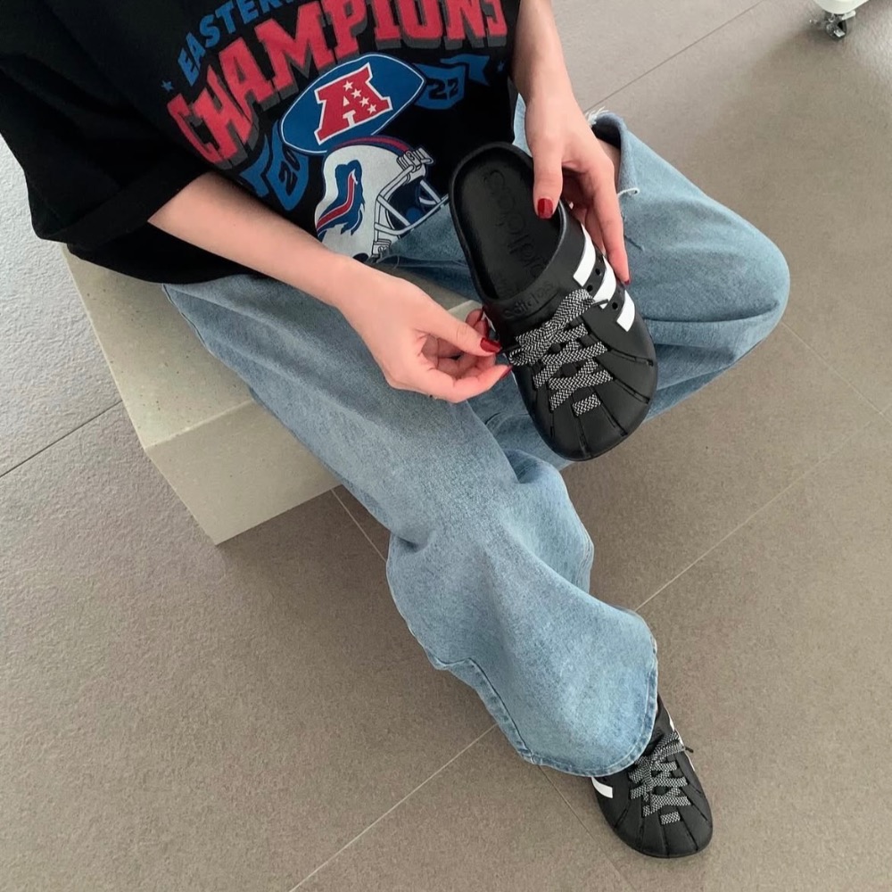 【BKS】ADIDAS ADILETTE CLOG 洞洞鞋帶拖鞋/夏季/國外代購-細節圖5