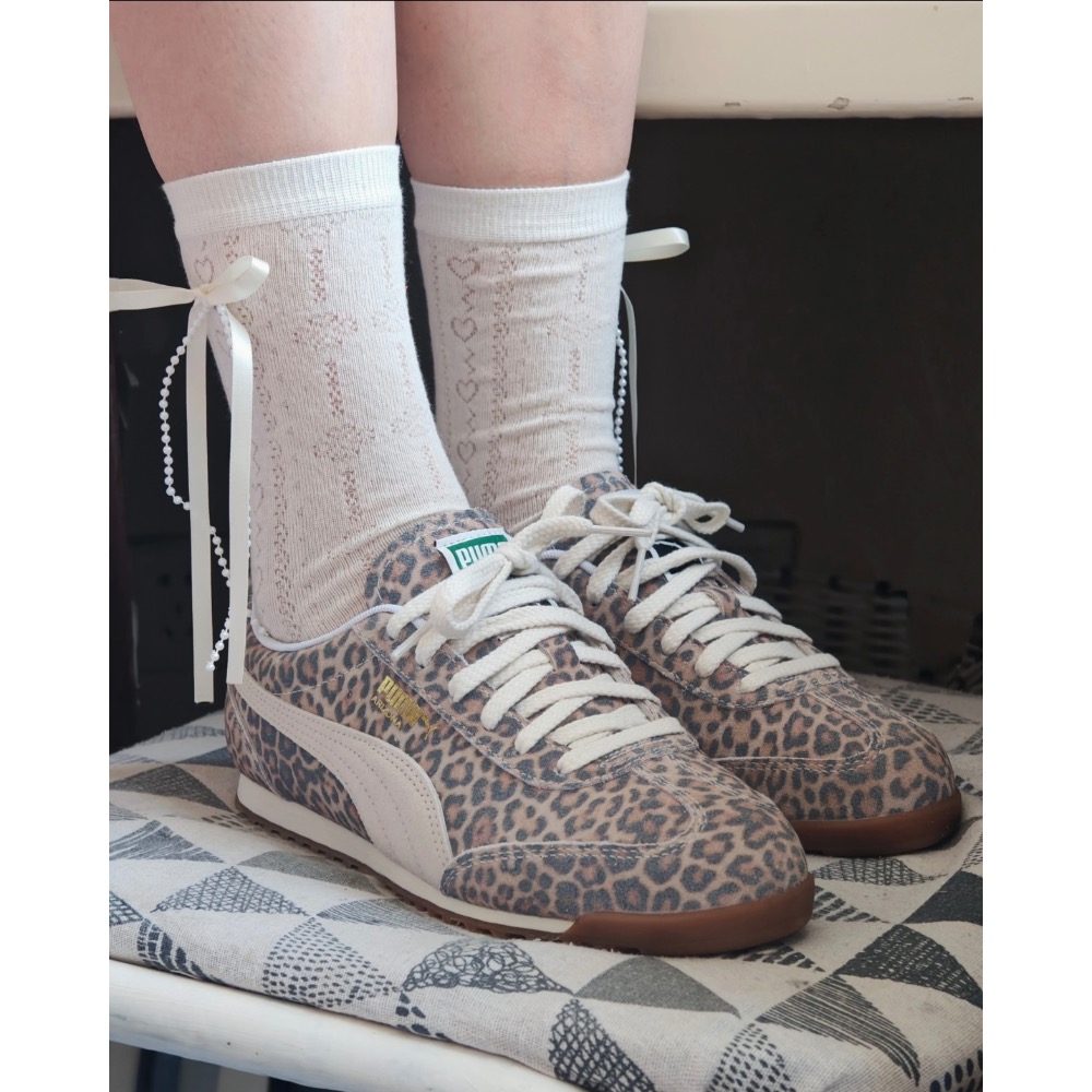【BKS】PUMA Arizona Leo 豹紋 復古德訓鞋 休閒鞋 國外代購/403045-01-細節圖4