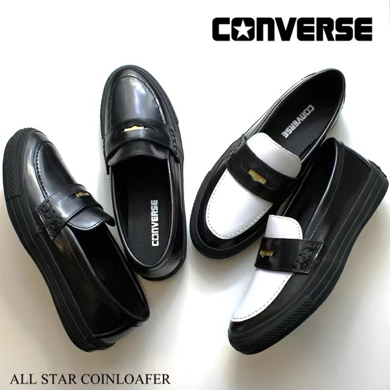 【BKS】日本🇯🇵CONVERSE ALL STAR COINLOAFER 皮革 樂福鞋/金幣/日本限定/日本代購-細節圖3