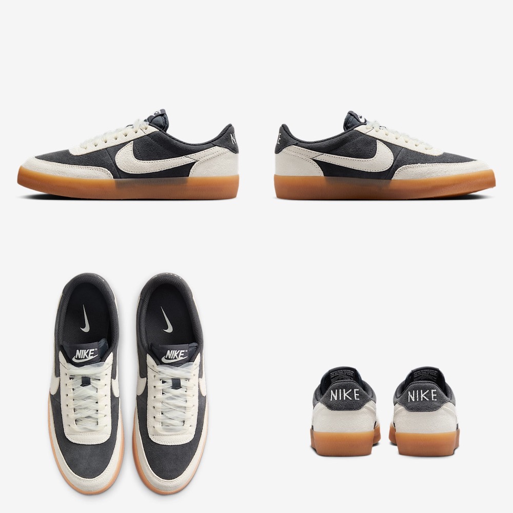 【BKS】NIKE KILLSHOT 2 蕾絲緞帶 黑白 麂皮/休閒鞋/國外代購/HV5762-045-細節圖3