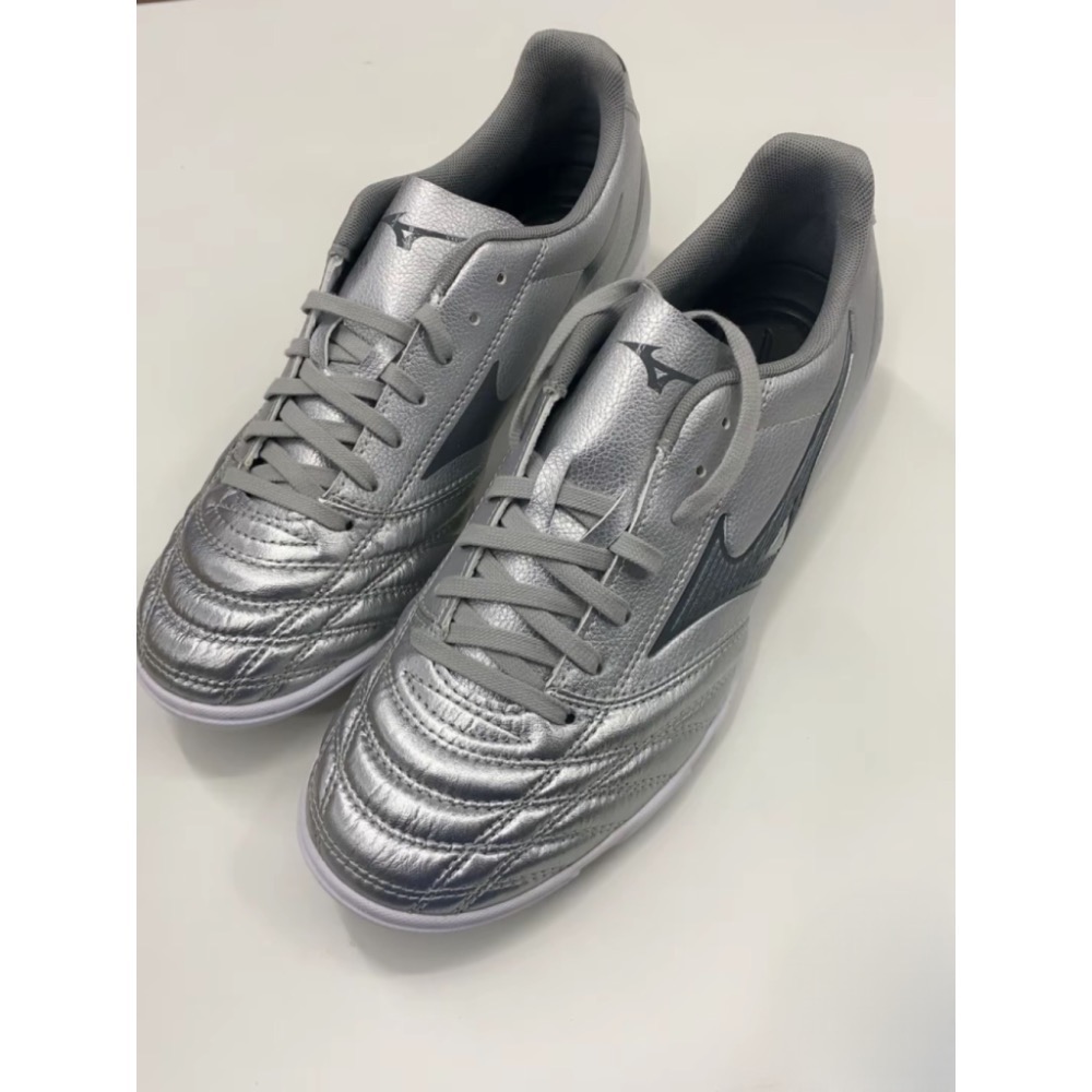 【BKS】Mizuno Folgado Pro Kl AS 銀灰 薄底鞋 足球鞋 袋鼠皮革 國外代購 男款-細節圖9