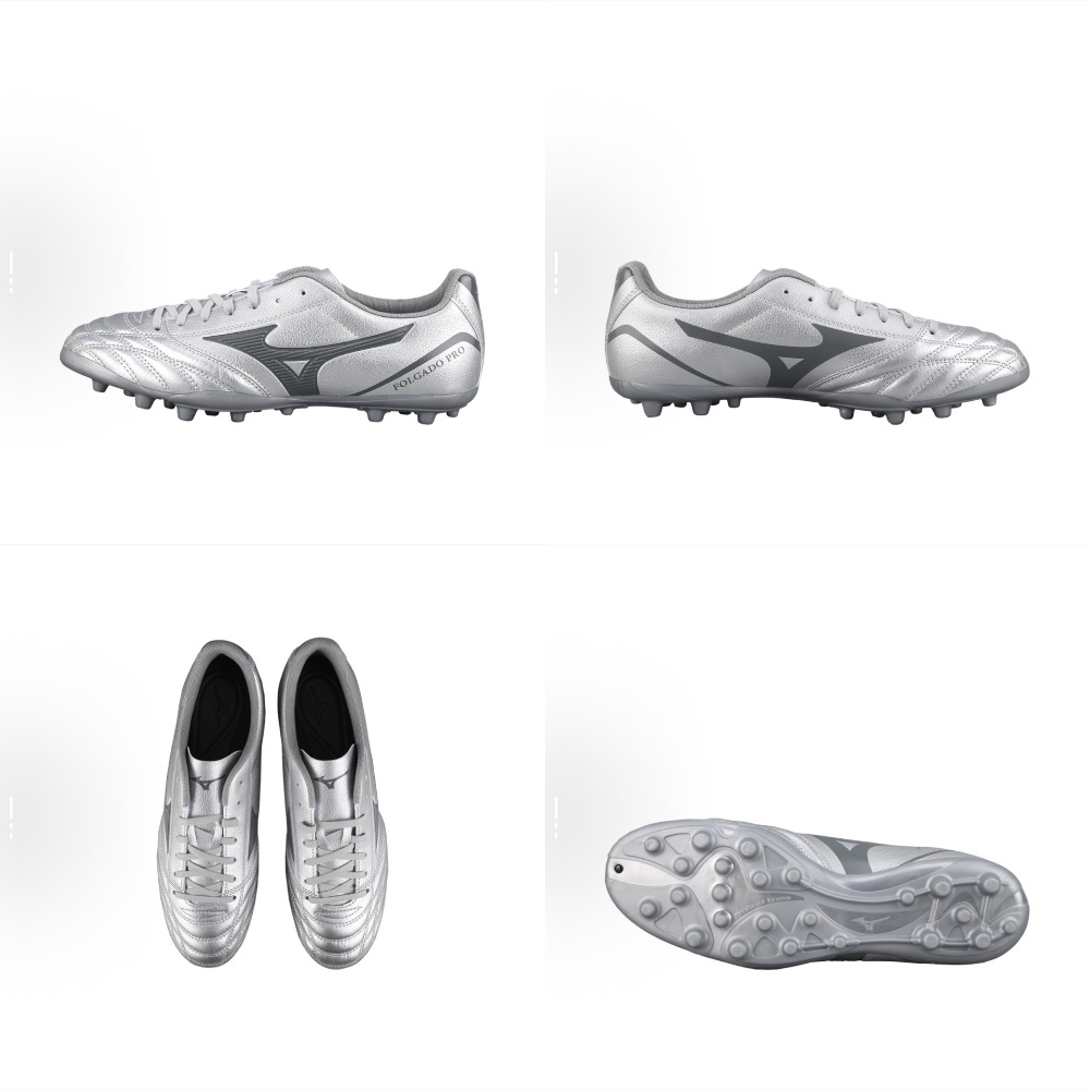 【BKS】Mizuno Folgado Pro Kl AS 銀灰 薄底鞋 足球鞋 袋鼠皮革 國外代購 男款-規格圖10