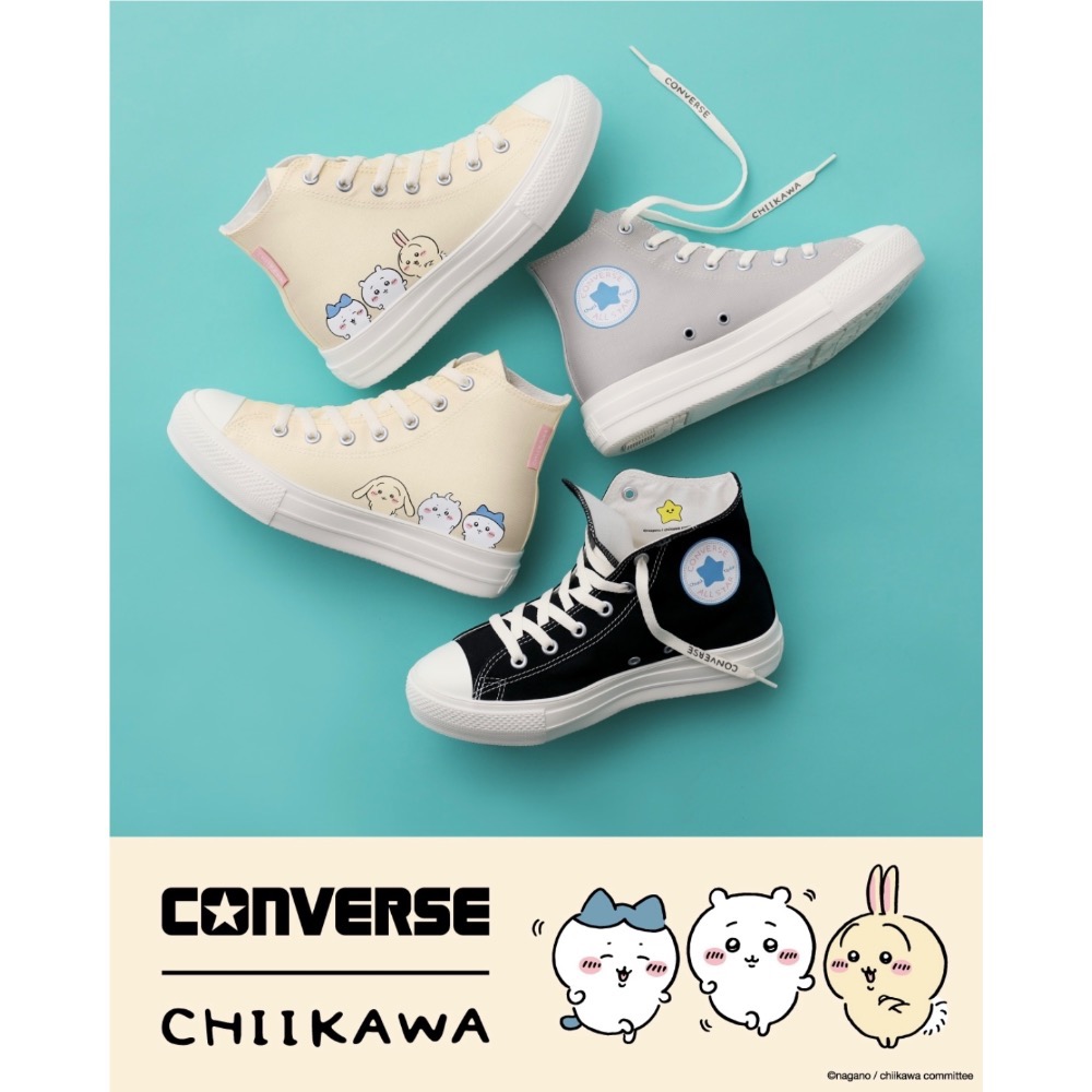 【BKS】日本🇯🇵CONVERSE x CHIIKAWA吉伊卡哇 聯名款 帆布鞋/吉伊/烏薩奇/小八貓/日本代購/日-細節圖2