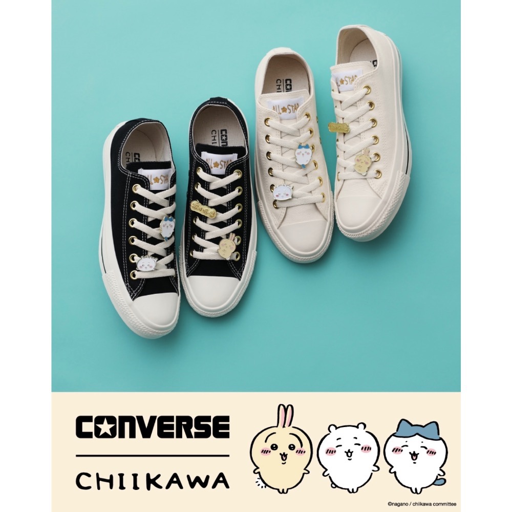 【BKS】日本🇯🇵CONVERSE x CHIIKAWA吉伊卡哇 聯名款 帆布鞋/吉伊/烏薩奇/小八貓/日本代購/日-細節圖3