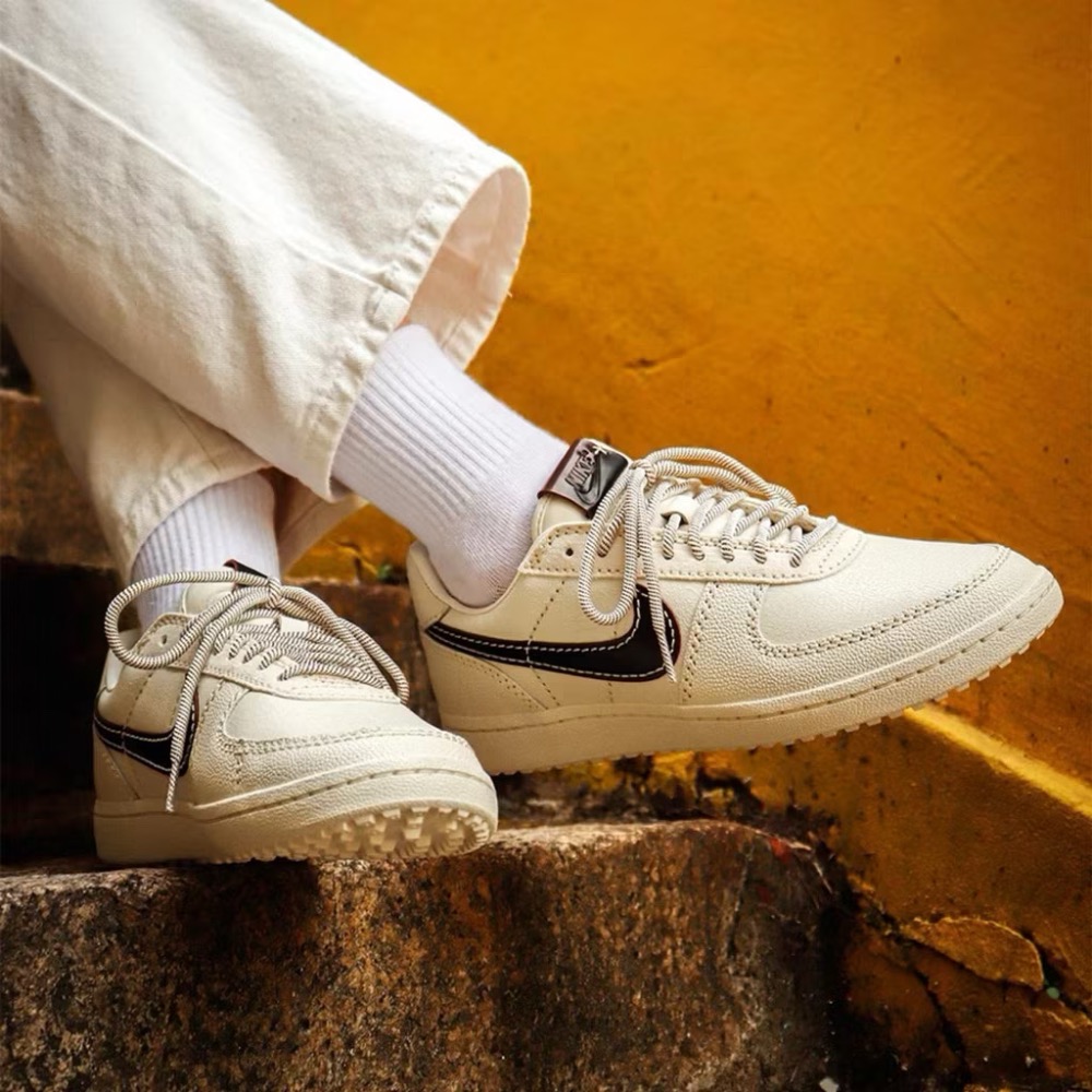【BKS】NIKE FIELD GENERAL 米白棕 復古薄底 休閒鞋/亞麻鞋帶/國外代購/IH7331-細節圖6