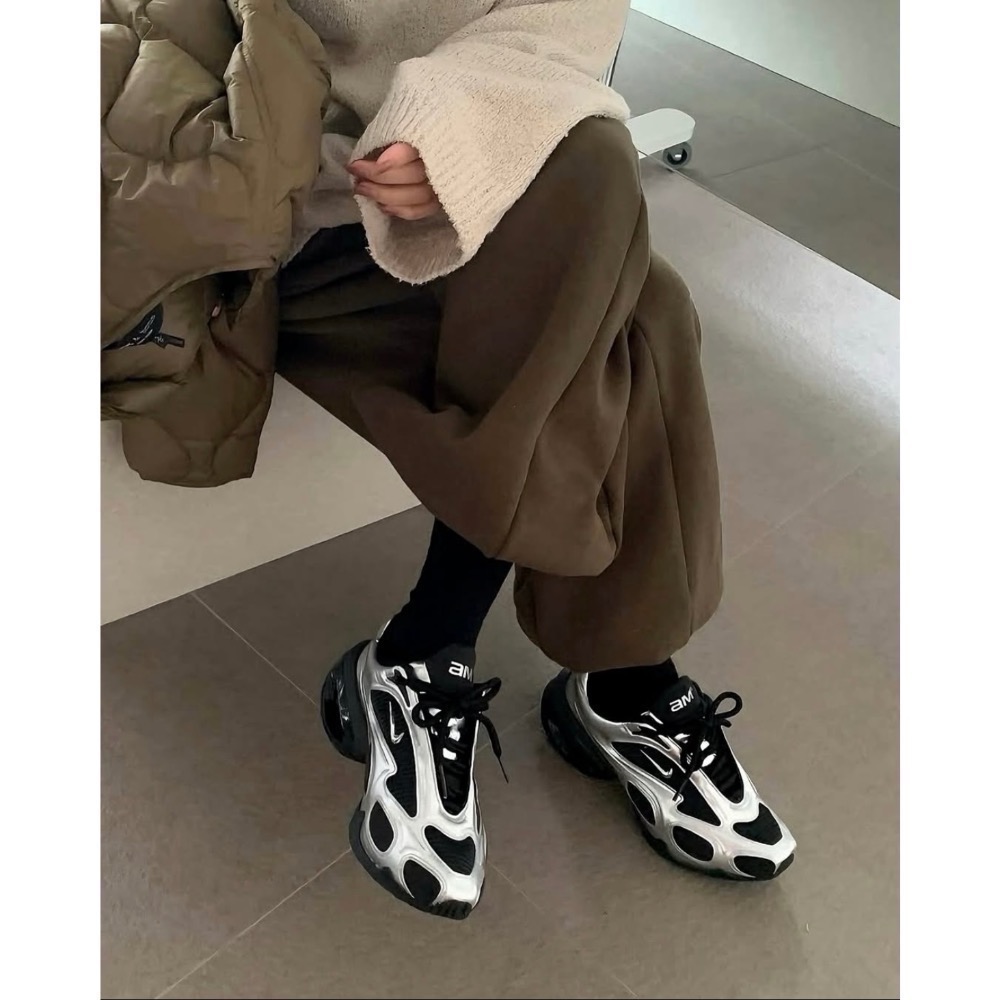 【BKS】NIKE AIR MAX MUSE 銀黑 劉知珉同款 氣墊 厚底運動休閒鞋/國外代購/fv1920-001-細節圖4