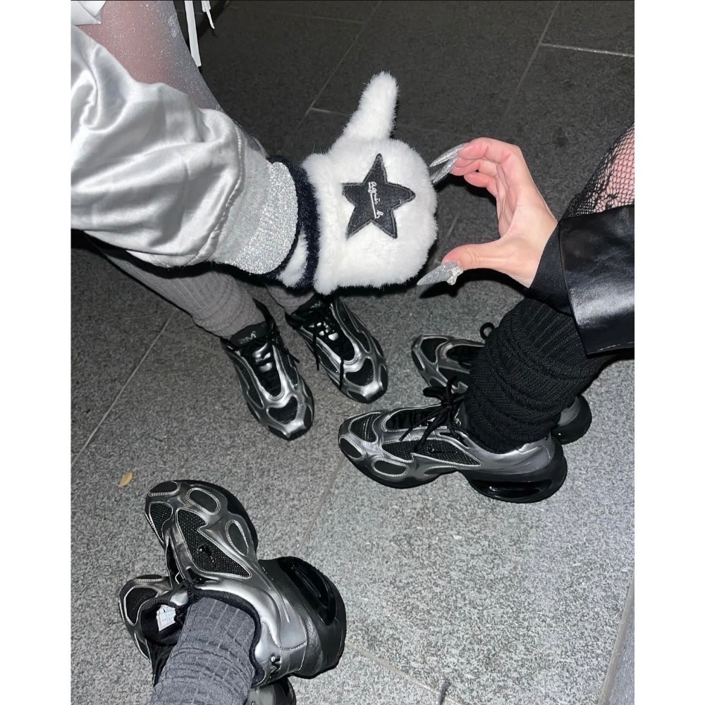 【BKS】NIKE AIR MAX MUSE 銀黑 劉知珉同款 氣墊 厚底運動休閒鞋/國外代購/fv1920-001-細節圖5