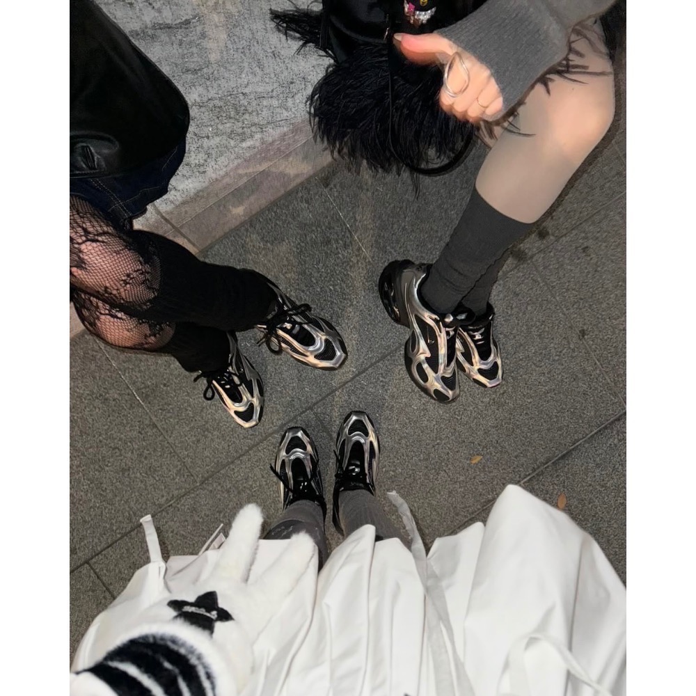 【BKS】NIKE AIR MAX MUSE 銀黑 劉知珉同款 氣墊 厚底運動休閒鞋/國外代購/fv1920-001-細節圖6