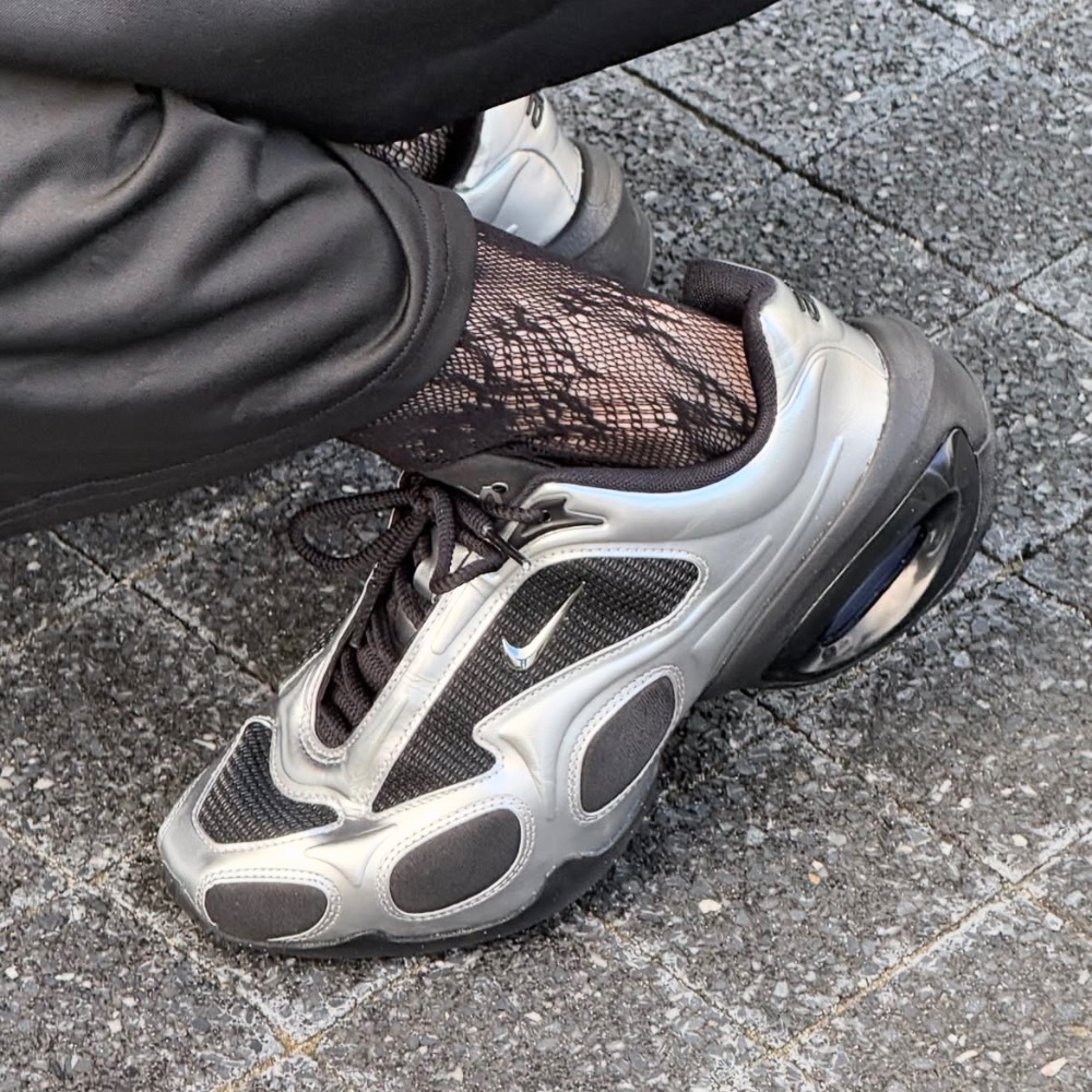 【BKS】NIKE AIR MAX MUSE 銀黑 劉知珉同款 氣墊 厚底運動休閒鞋/國外代購/fv1920-001-細節圖9