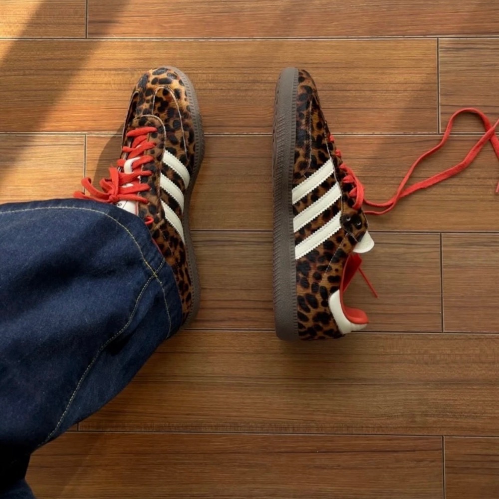 【BKS】ADIDAS SAMBA OG 豹紋/馬毛鞋面/國外代購/JI2734-細節圖3