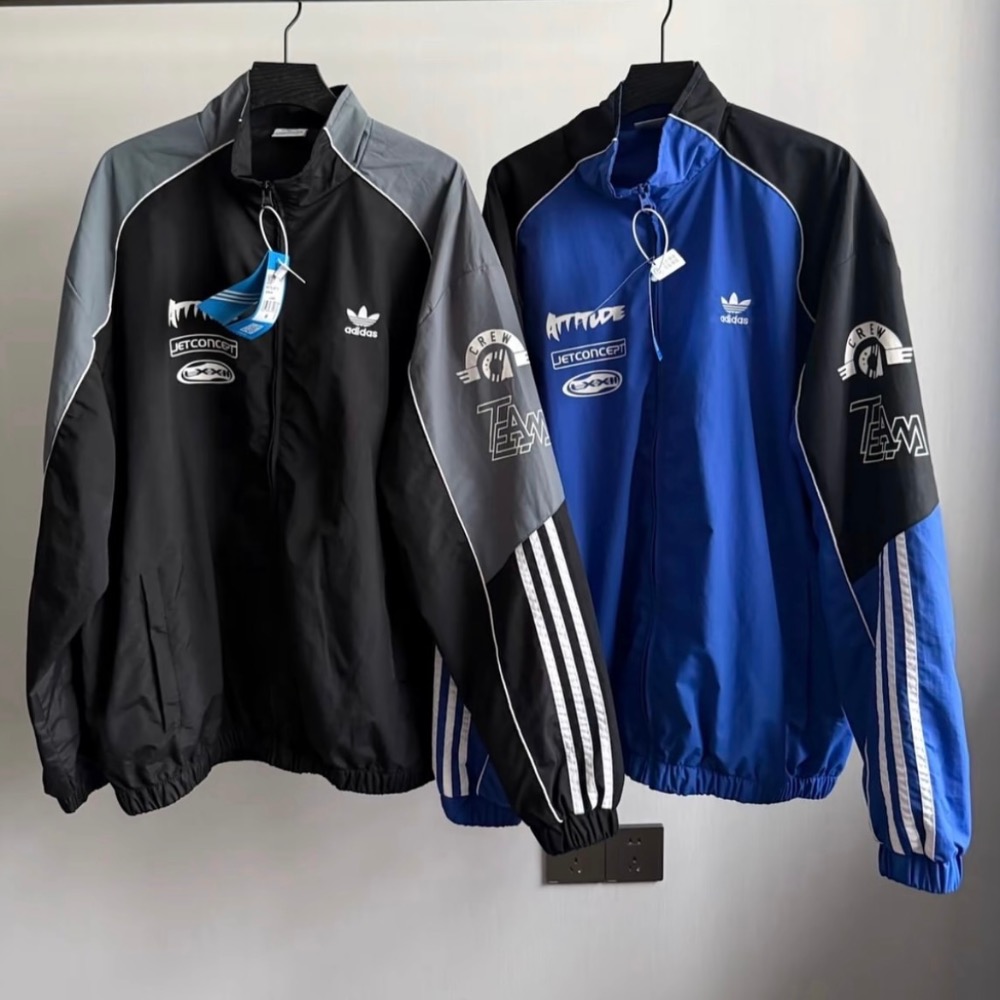 【BKS】ADIDAS ADICOLOR MOTORCORE 賽車風外套/防風/國外代購/JL8406/JL8408-細節圖2