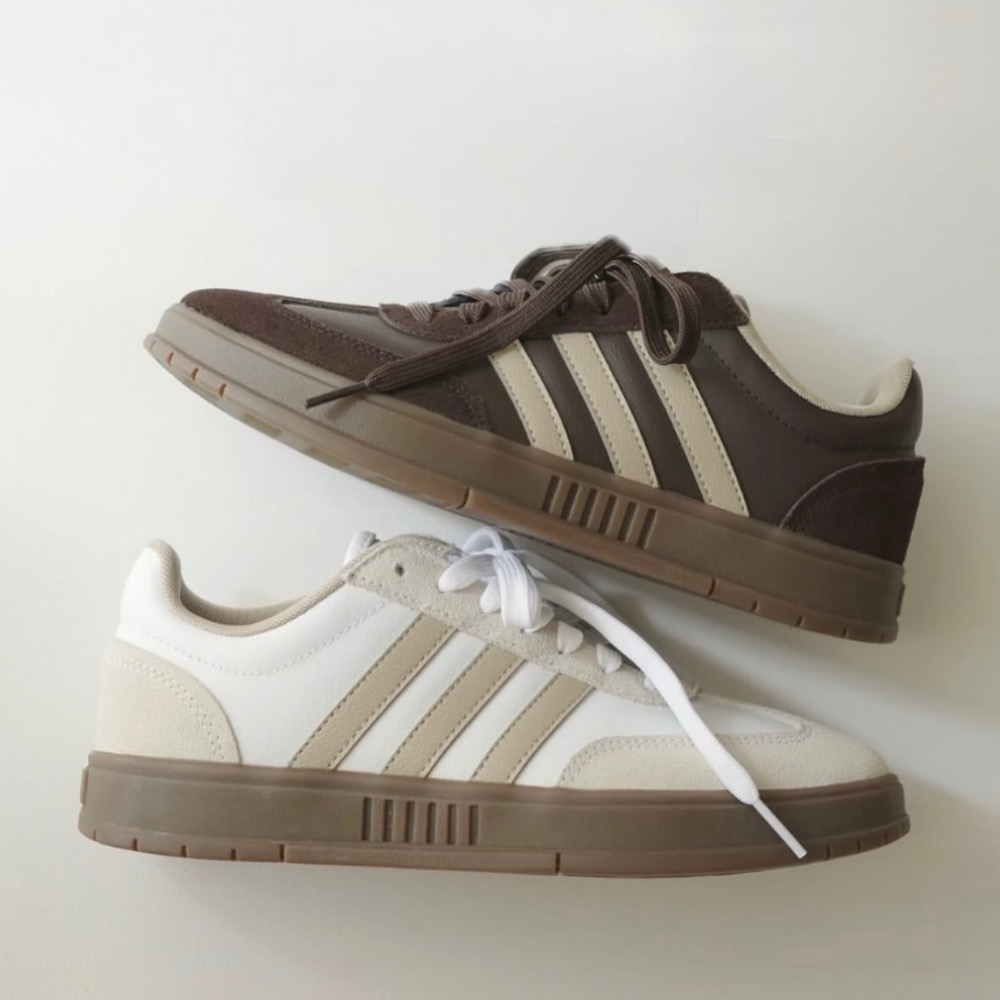 【BKS】ADIDAS GRADAS 德訓休閒鞋/棕色/奶茶色/國外代購/KJ0859/KJ0860-細節圖2