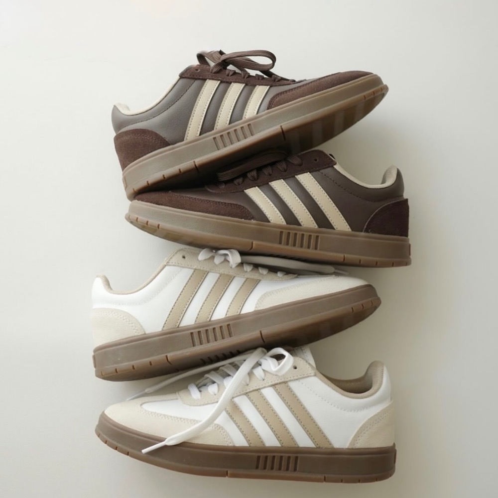 【BKS】ADIDAS GRADAS 德訓休閒鞋/棕色/奶茶色/國外代購/KJ0859/KJ0860-細節圖3