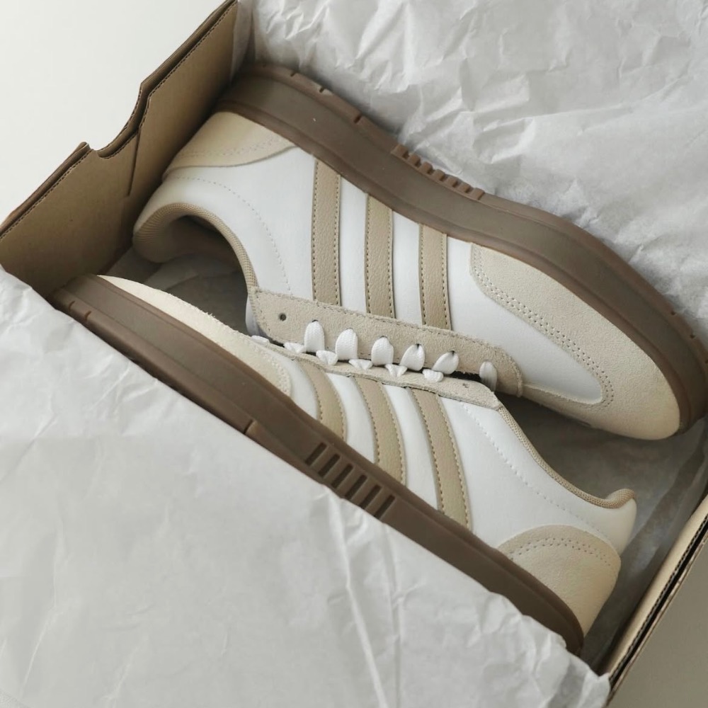 【BKS】ADIDAS GRADAS 德訓休閒鞋/棕色/奶茶色/國外代購/KJ0859/KJ0860-細節圖9