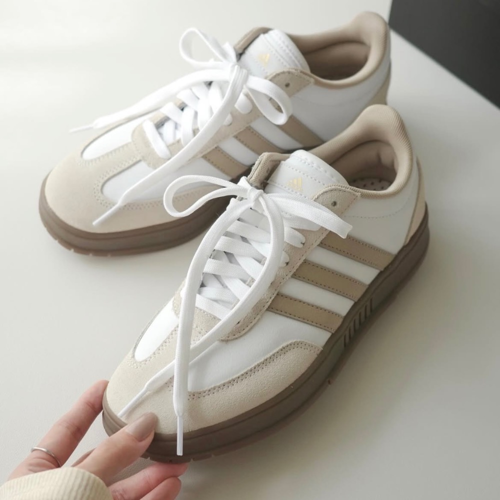 【BKS】ADIDAS GRADAS 德訓休閒鞋/棕色/奶茶色/國外代購/KJ0859/KJ0860-細節圖11
