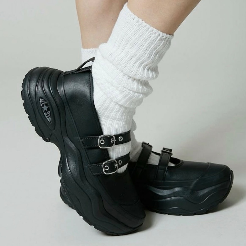 CONVERSE🇯🇵 AS SURGETRAINER MJ ST 厚底 金屬扣 瑪莉珍鞋/日本限定/日本代購-細節圖6