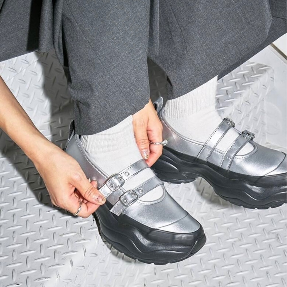 CONVERSE🇯🇵 AS SURGETRAINER MJ ST 厚底 金屬扣 瑪莉珍鞋/日本限定/日本代購-細節圖10