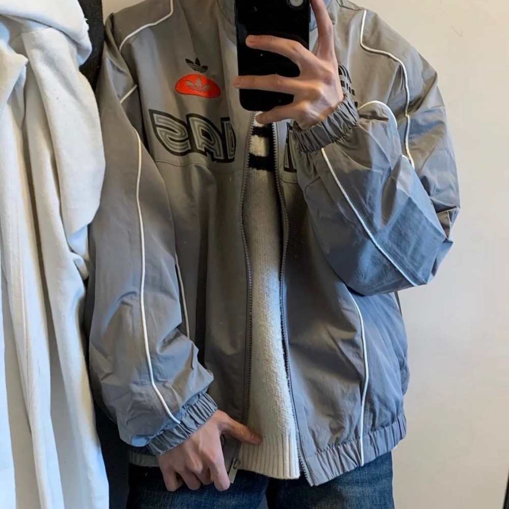 【BKS】ADIDAS ORIGINALS V-DAY 賽車風 防風 外套 國外代購/JM8033/JM8034-細節圖8