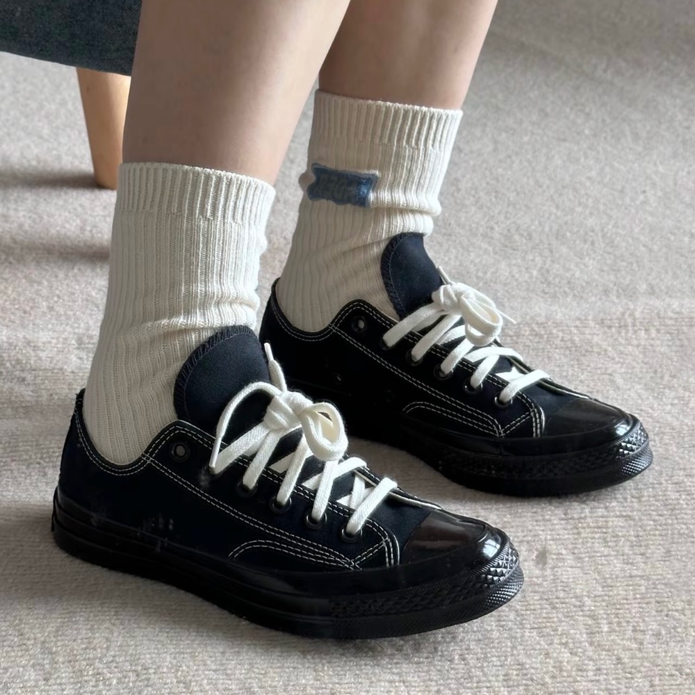 【BKS】CONVERSE CHUNK 1970s 黑武士 帆布鞋/亮面/黑鞋/國外代購/A17938C/A17937C-細節圖2