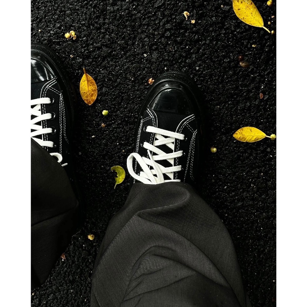 【BKS】CONVERSE CHUNK 1970s 黑武士 帆布鞋/亮面/黑鞋/國外代購/A17938C/A17937C-細節圖7